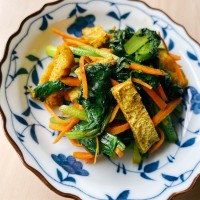 青菜のカレー炒め